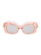Pomellato 50mm Squared Cat Eye Sunglasses