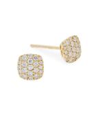 Saks Fifth Avenue 14k Yellow Gold & Diamond Stud Earrings