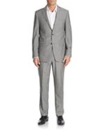 Michael Kors Collection Regular-fit Plaid Wool Suit