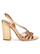 Tabitha Simmons Viola Sequin-embellished Leather Ankle-strap Sandals