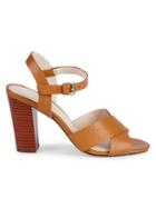 Tahari Peep Toe Stacked-heel Slingback Sandals