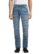 Robin's Jean Long Flap Distressed Straight Jeans