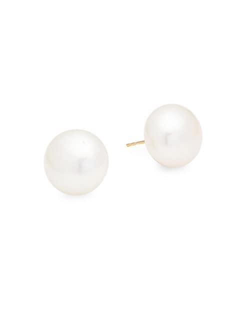 Alanna Bess 12.7mm White Freshwater Pearl Stud Earrings