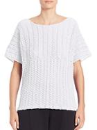 Issey Miyake Fluffy Pleated Blouse