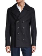 Burberry Double Breasted Wool & Cashmere-blend Coat