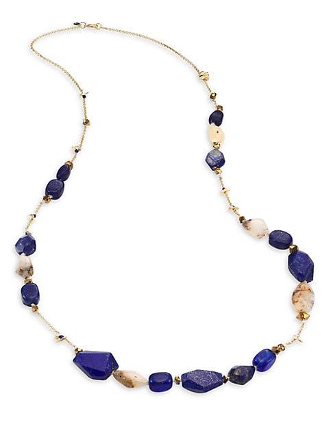 Alexis Bittar Multi-stone Beaded Station Necklace