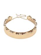 Alexis Bittar 10k Goldplated & Crystal Collar Necklace