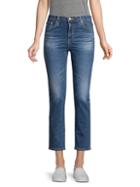 Ag Jeans Isabelle Straight Cropped Jeans