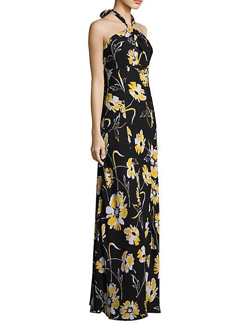 Michael Kors Floral Silk Gown