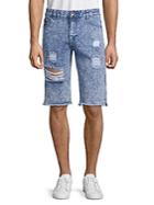 Dnm Collection Cotton Ripped Denim Shorts