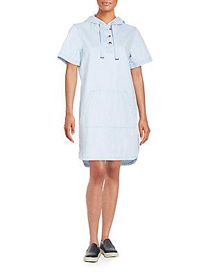 Marc By Marc Jacobs Hooded Denim Dress