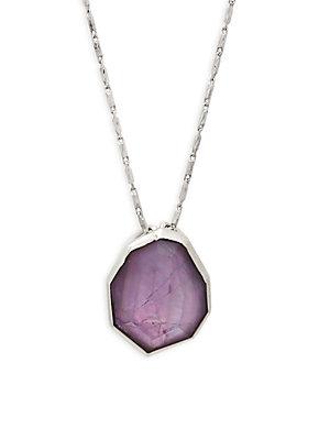 Michael Aram Amethyst And Sterling Silver Pendant Necklace