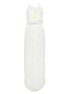 Tessora Gia Neon-embroidered Maxi Dress