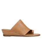 Vince Darla Leather Toe-strap Wedge Sandals