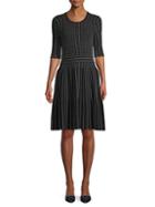 Saks Fifth Avenue Textured Cotton Fit-&-flare Dress