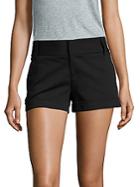 Alice + Olivia Cady Solid Cotton-blend Shorts