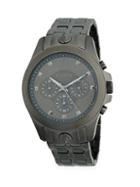 Versus Versace Gunmetal Grey Stainless Steel Chronograph Watch