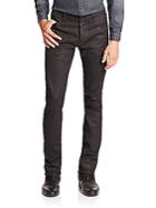 The Kooples Waxed Stretch-cotton Jeans