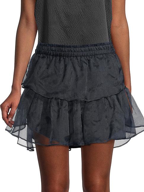 Loveshackfancy Ruffled Mini Skirt
