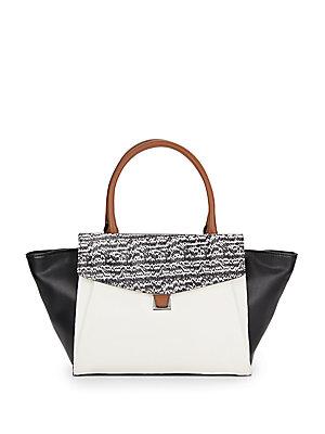 Vince Camuto Two-tone Leather Tote