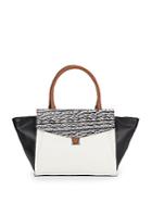 Vince Camuto Two-tone Leather Tote