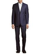 Saks Fifth Avenue Italian Wool Plaid Suit