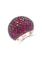 Effy 14k Rose Gold & Natural Ruby Dome Ring