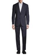 Ted Baker Windowpane Stretch Wool Suit