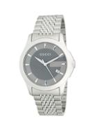 Gucci Analog Textured Dial Stainless Steel Bracelet Watch