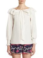 Marc Jacobs Ruffle Button-front Blouse