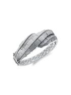 Effy Sterling Silver & Diamond Textured Bracelet