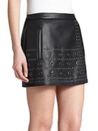 Bcbgmaxazria Remi Grommeted Mini Skirt