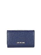 Love Moschino Logo Embossed Faux Leather Continental Wallet