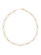 Gabi Rielle 14k Gold Vermeil & Cubic Zirconia Pav&eacute; Link Gold Necklace