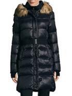 S 13/nyc Faux Fur Belted Puffer Coat