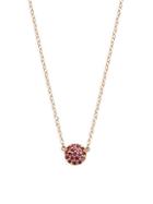 Danni Sapphire 14k Rose Gold Disc Pendant Necklace