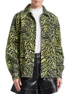 Ganni Tiger-print Denim Jacket