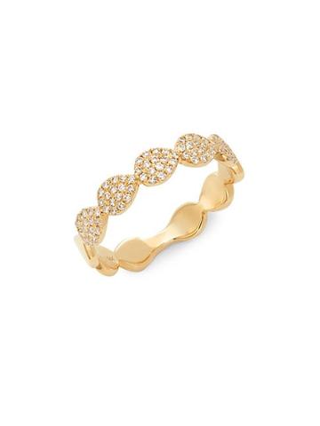 Diana M Jewels 14k Yellow Gold & 0.25 Tcw Diamond Band Ring