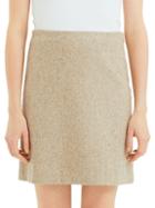 Theory Easy Waist Recycled Wool-blend A-line Skirt