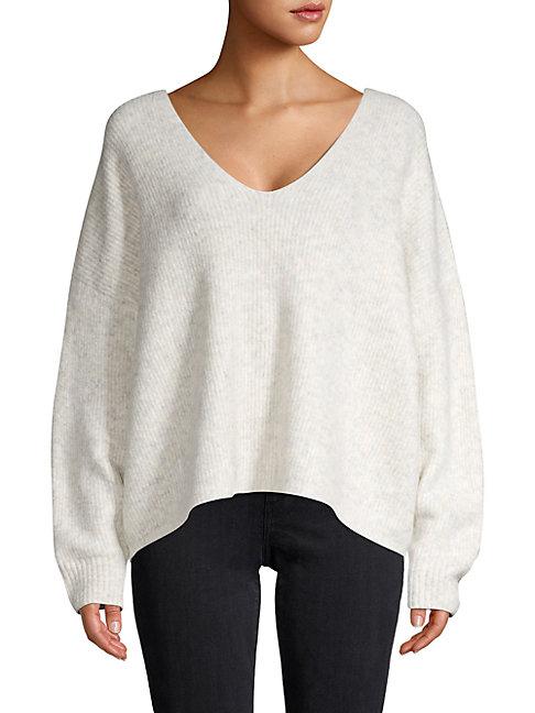 French Connection Ribbed V-neck Sweater