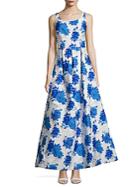 Js Collections Floral A-line Gown