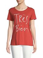 Chrldr Tres Bien Cotton Tee