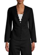 Rebecca Taylor Scalloped Suit Jacket