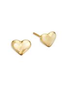 Saks Fifth Avenue 14k Yellow Gold Heart Stud Earrings