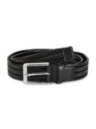 Saks Fifth Avenue Made In Italy Tongue-buckled Leather Belt