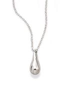 Saks Fifth Avenue Sterling Silver Teardrop Pendant Necklace