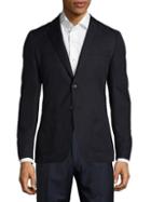 Michael Kors Collection Slim Fit Textured Cotton-blend Sportcoat