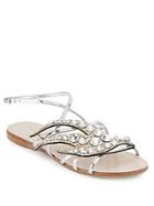 Prada Swallow Crystal-embellished Sandals