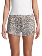 Chaser Leopard-print Drawstring Shorts