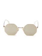 Fendi 53mm Octagonal Sunglasses